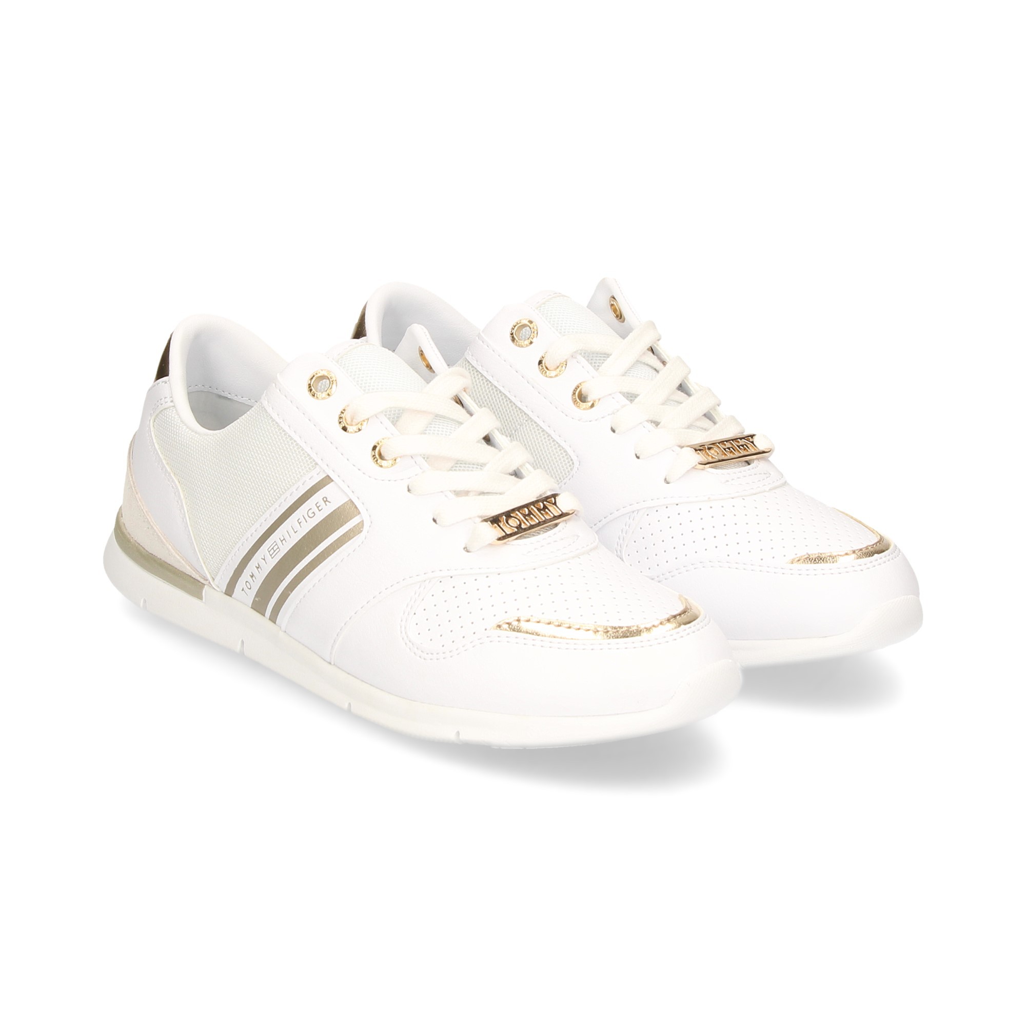 tommy hilfiger white womens sneakers
