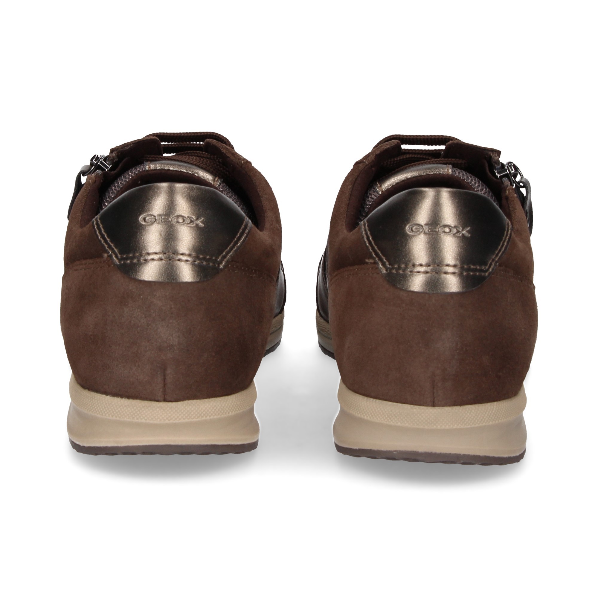 DEPORTIVO CORDONES PIEL MARRON