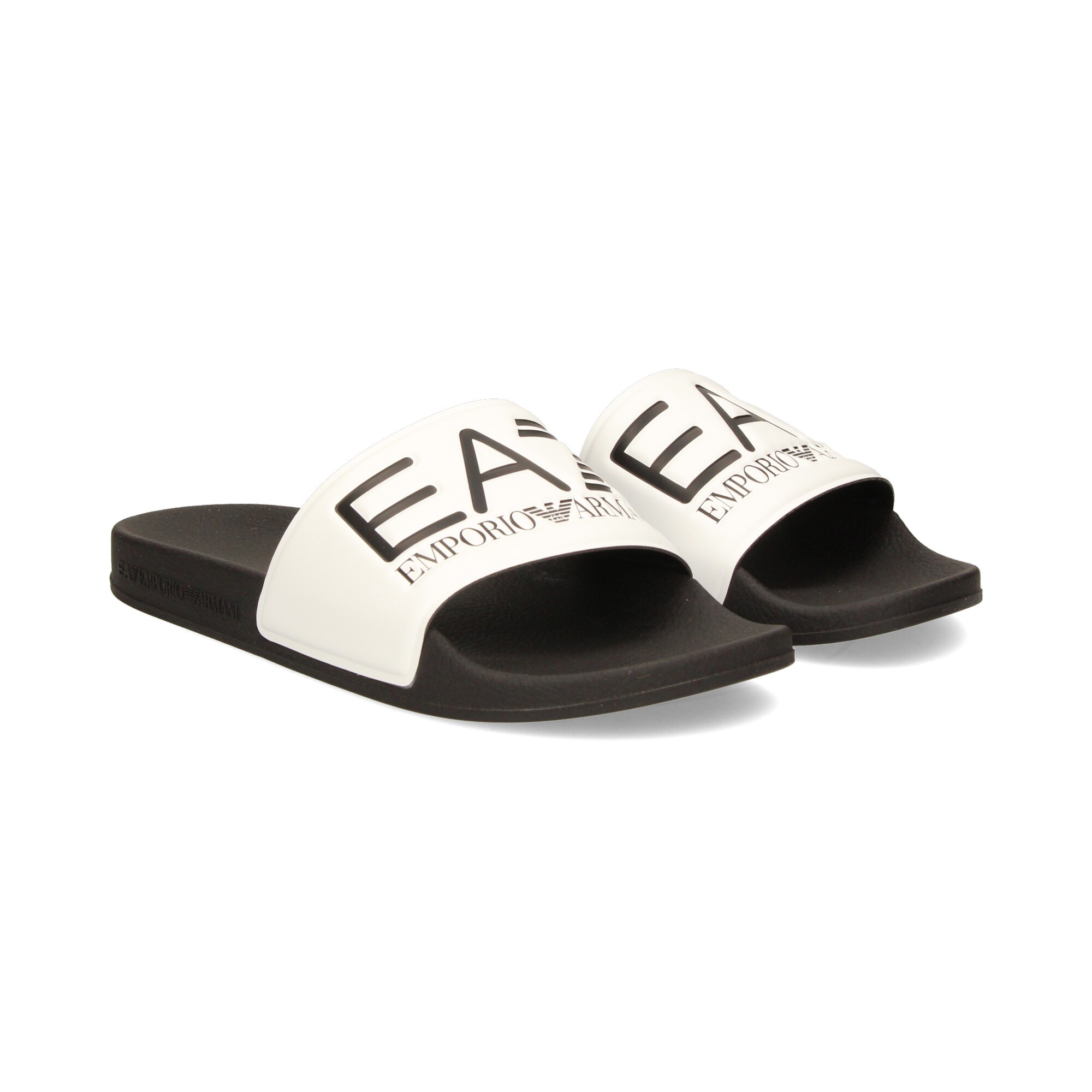 EA7 Men's sandals XCP001 Q737 WHITE+BLK
