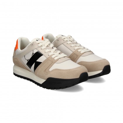Calvin Klein CK Negro Deportivo Beige Acf Eggshell