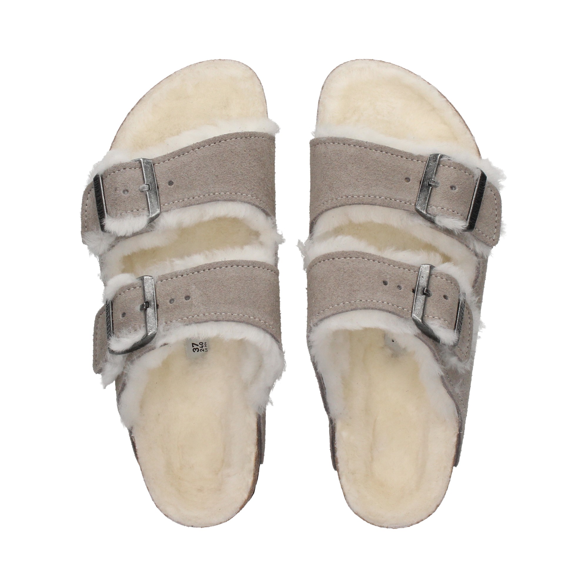 Birkenstock arizona discount shearling stone coin