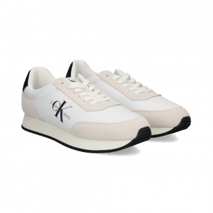 TALON NEGRO DEP.PIEL/ANTE BLANCO