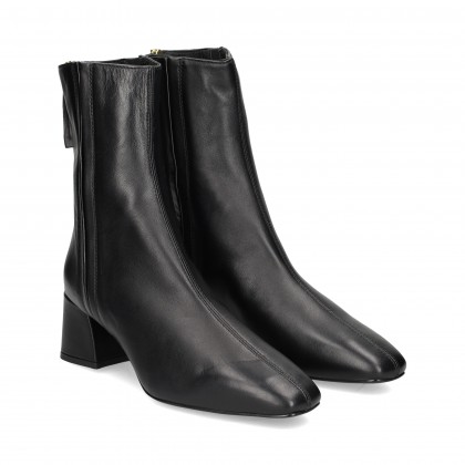 Unisa Botin Costuras Lado Piel Negro