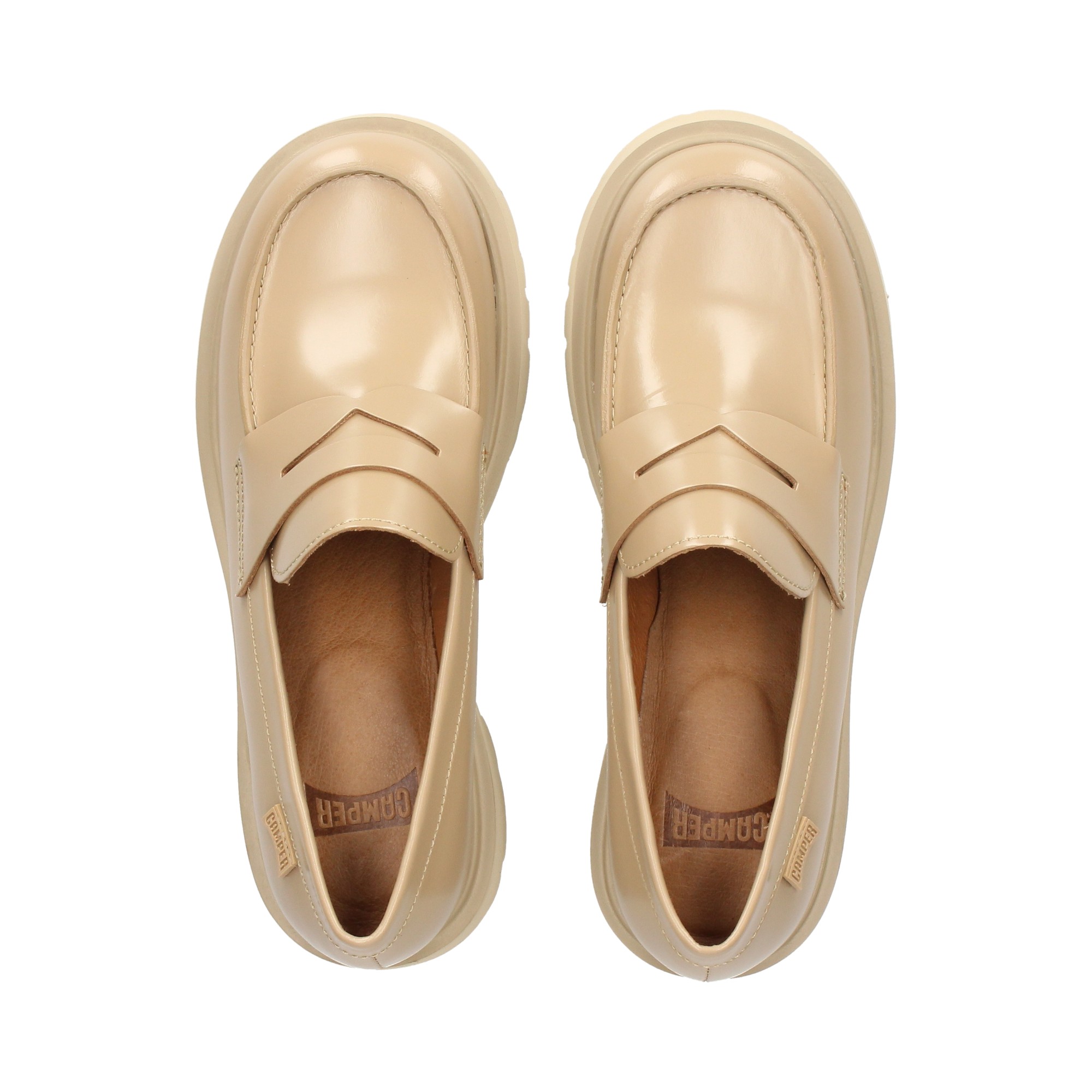 Mocasín mujer Camper Milah beige