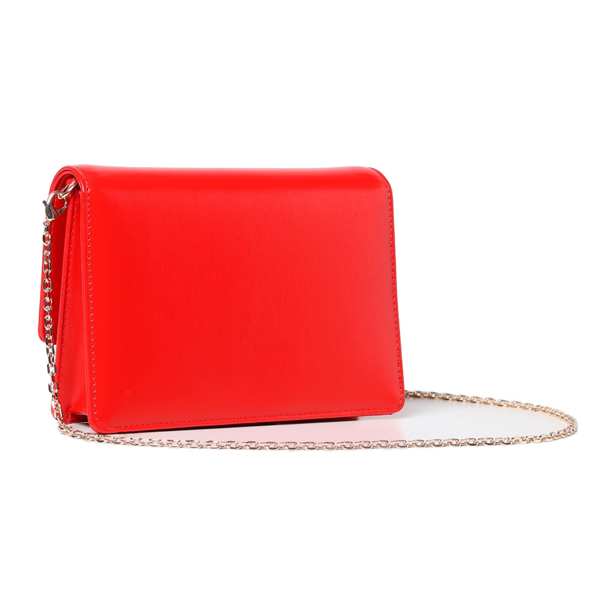 Love moschino red hot sale clutch bag