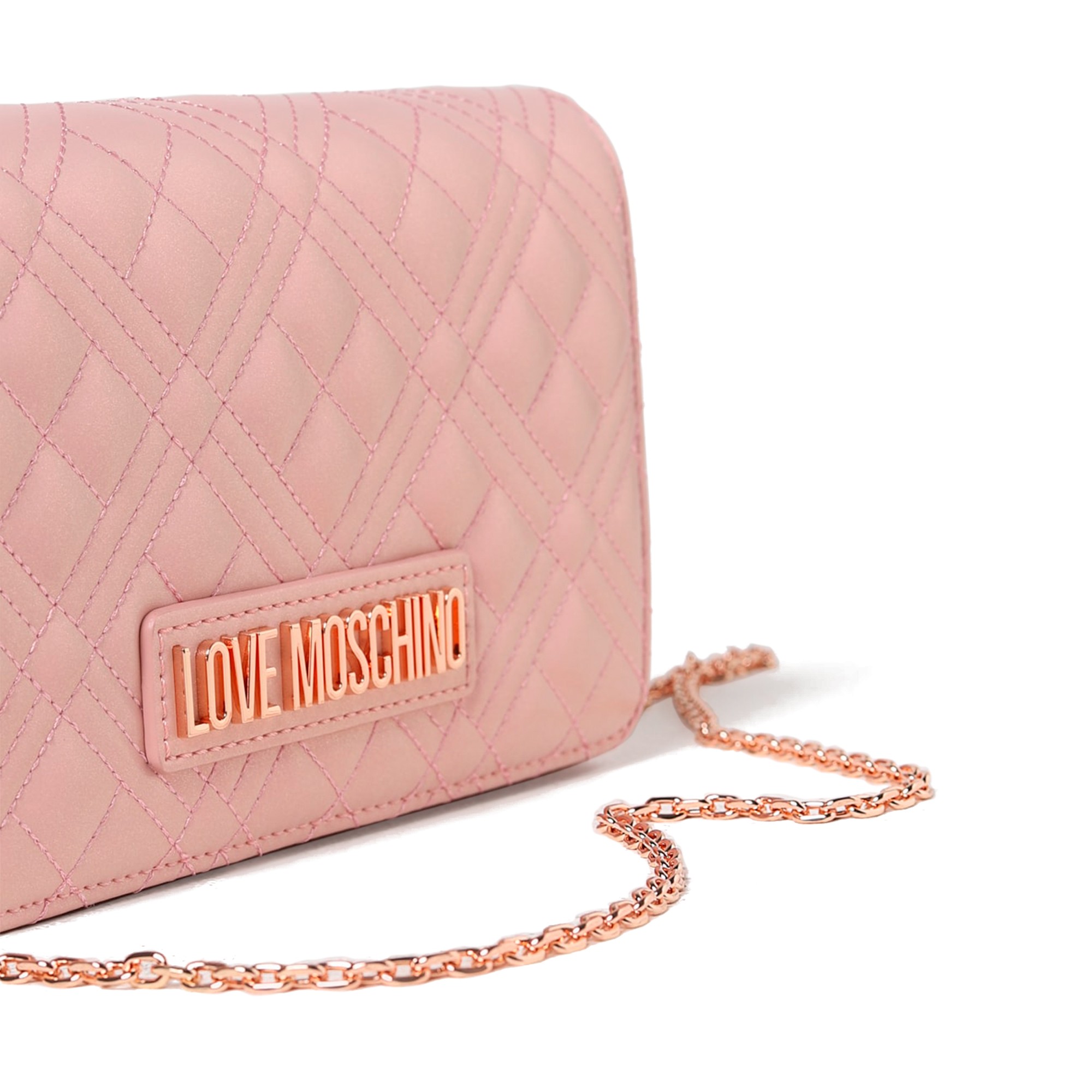 Moschino rose gold online bag