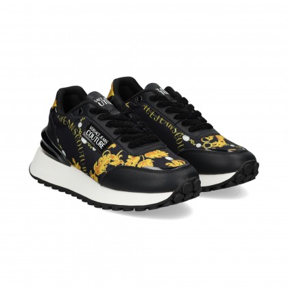 DEPORTIVO NYLON PRINT ORO /NEGRO