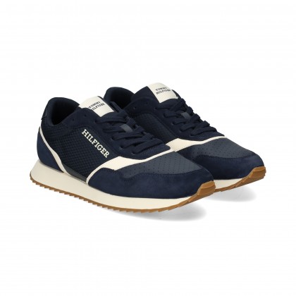 Tommy Hilfiger Deportivo Piel/Ante Azul/Beige Desert Sky