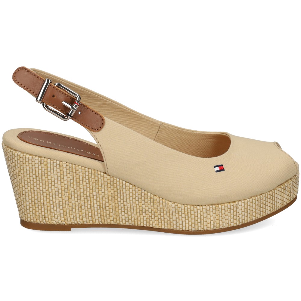 Tommy Hilfiger FW0FW04788 Cuñas Mujer - Beige Talla 37 – imagen 2
