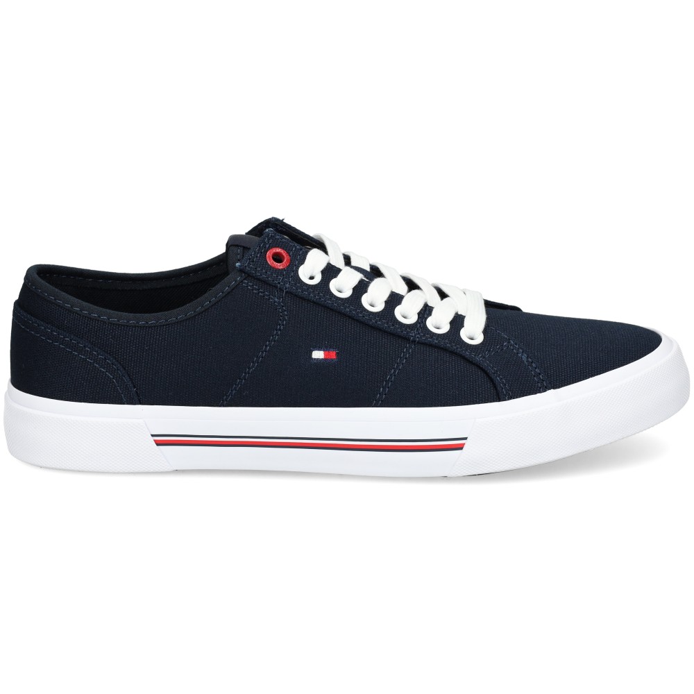Tommy Hilfiger FM0FM04560 Zapatillas Hombre - Azul Marino Talla 40 – imagen 2