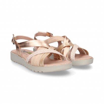 SANDALIA TUBULARES MULTI ROSA