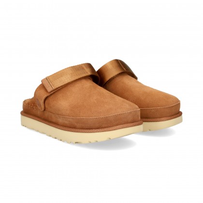 ZUECO VELCRO TALON ANTE BEIGE