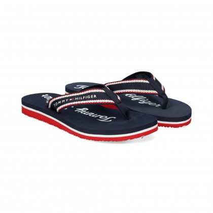 FLIP FLOP WEBBING TRICOLOR AZUL