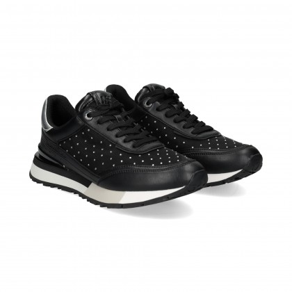 DEPORTIVO MALLA STRASS PLATA+NEGRO