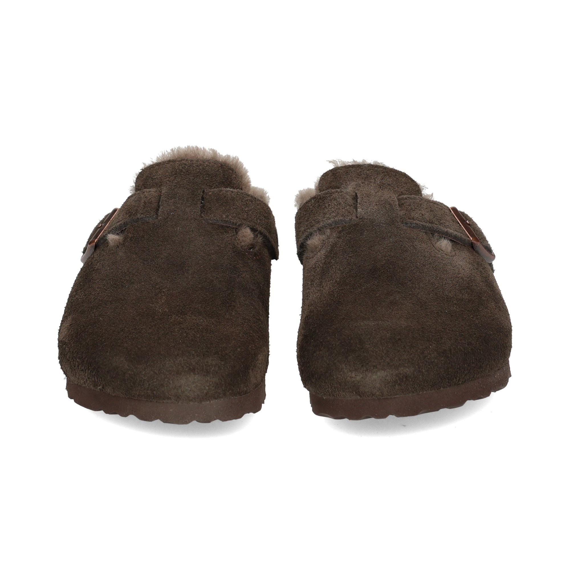 BIRKENSTOCK Clogs Frauen Boston Shearling LEVE Mocca LAF