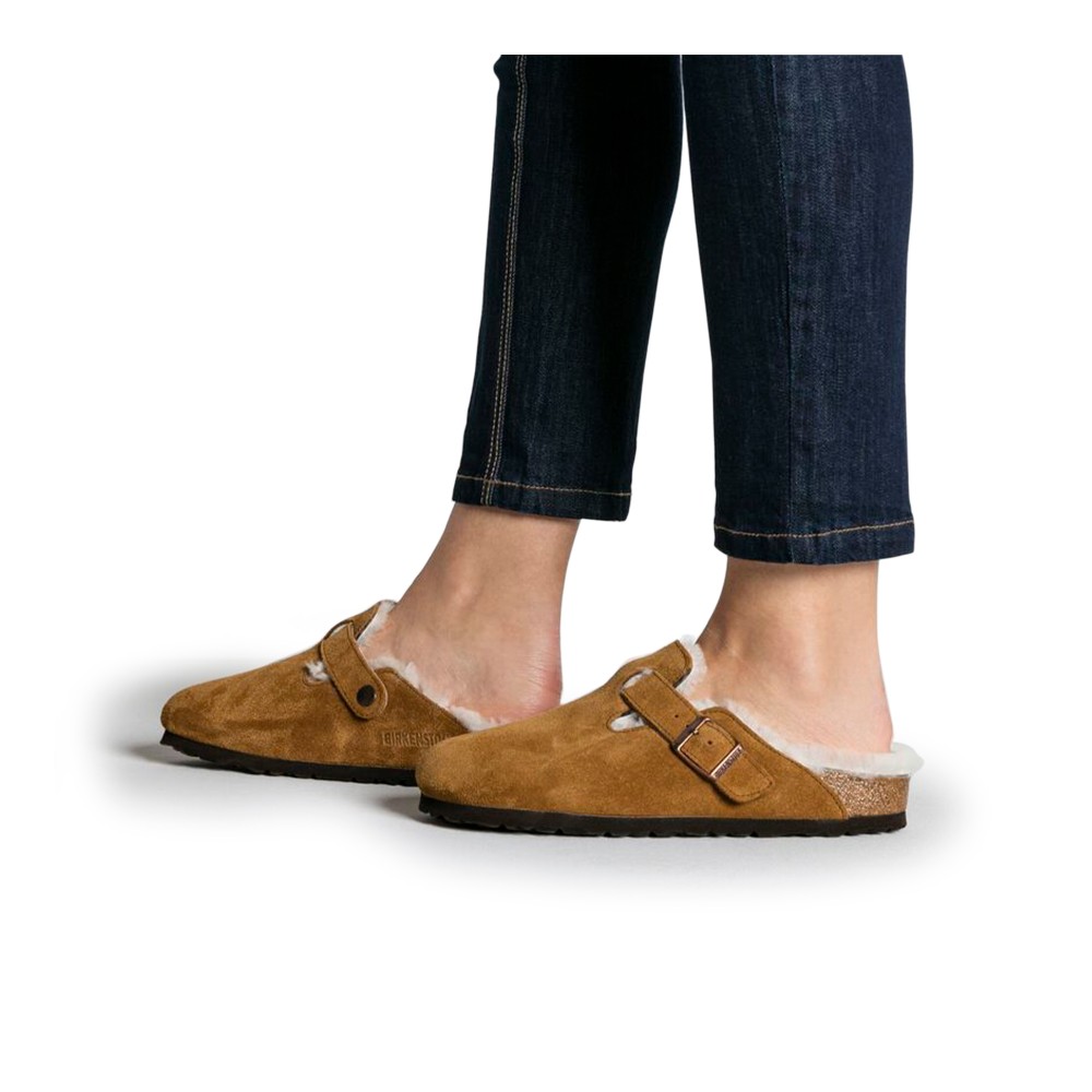 BIRKENSTOCK Zapatillas de casa 'Boston' cognac – imagen 2