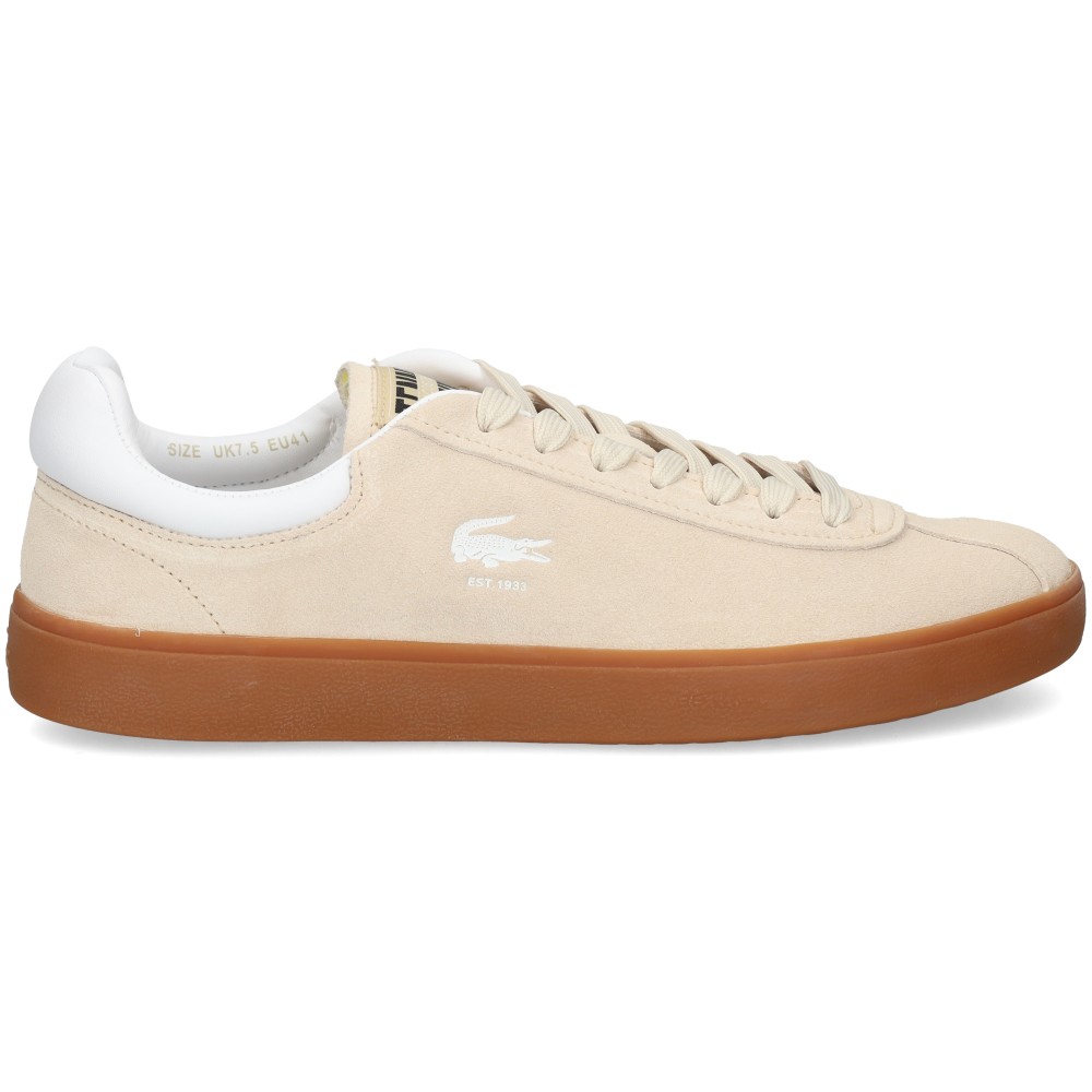 Lacoste 48SMA0008 Zapatillas Hombre - Beige Talla 10 – imagen 2