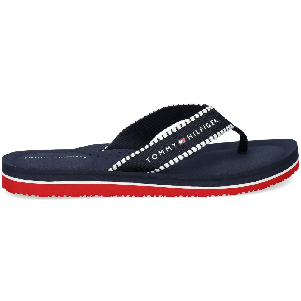 Tommy Hilfiger FW0FW08145 Chanclas Mujer - Azul Marino Talla 37 – imagen 2