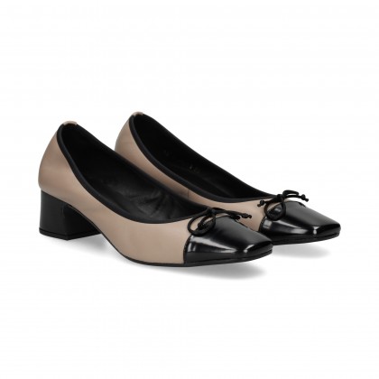 BAILARINA LAZO NEGRO+BEIGE