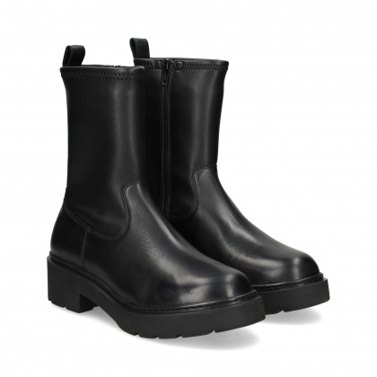 BOTIN PLATAFORMA PIEL NEGRO