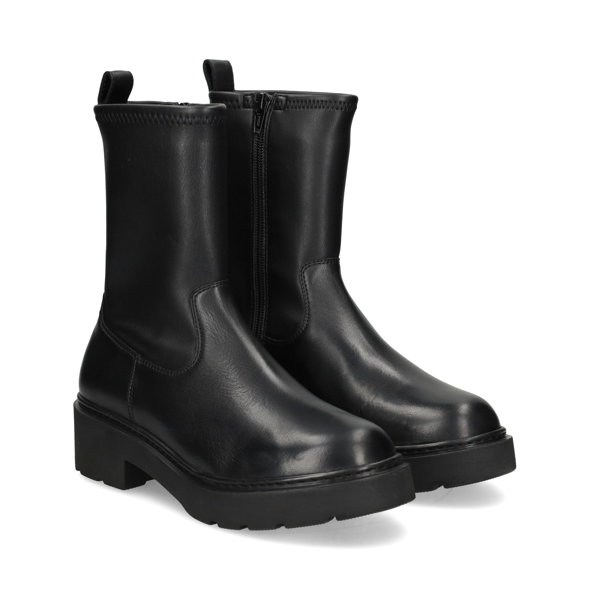 botin-plataforma-piel-negro