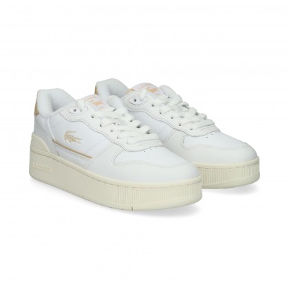 TALON BEIGE PLATAFORMA PIEL BLANCO