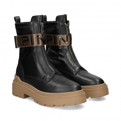 BOTIN BANDA PINKO PIEL LICRA NEGRO