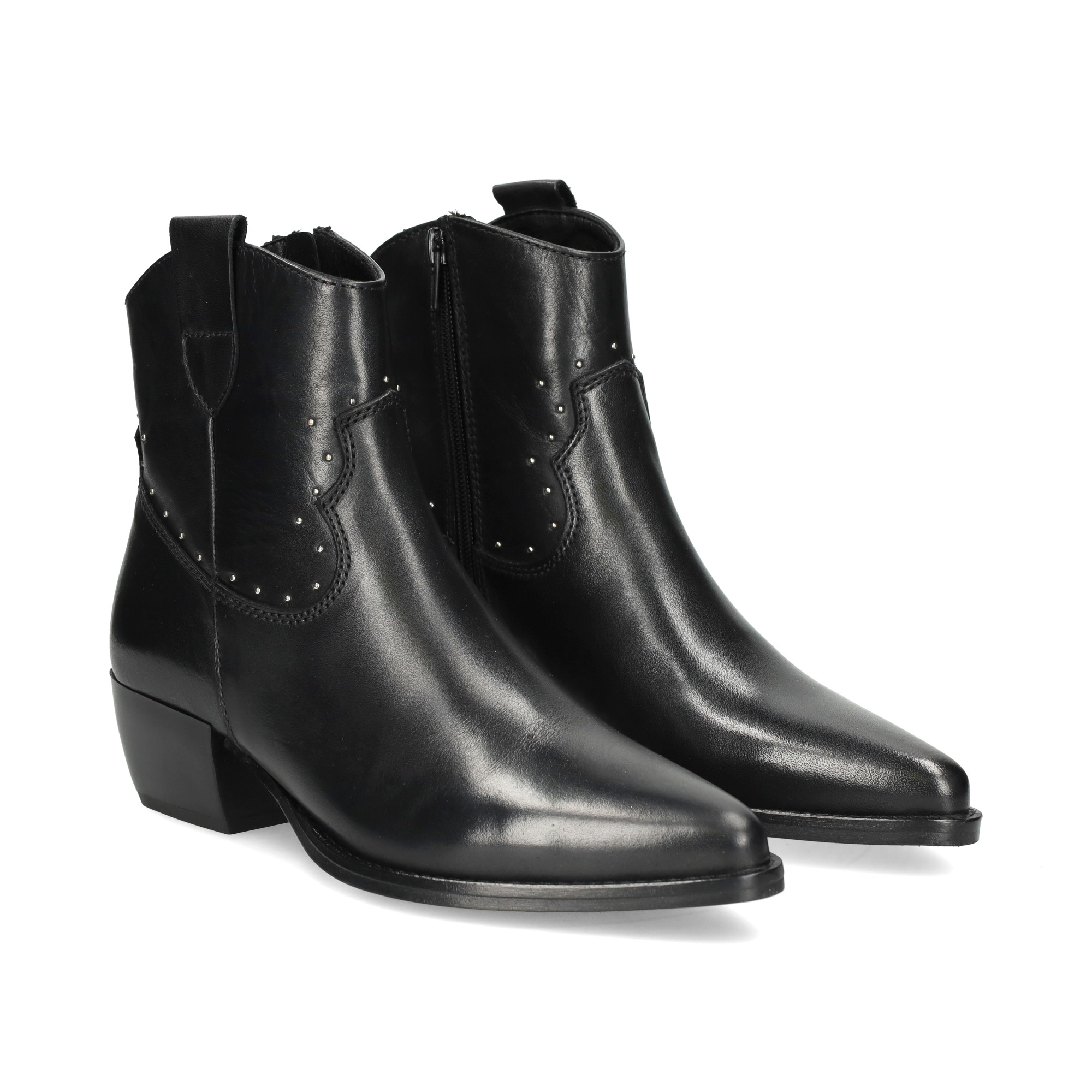 botin-cowboy-finas-tachas-piel-negro