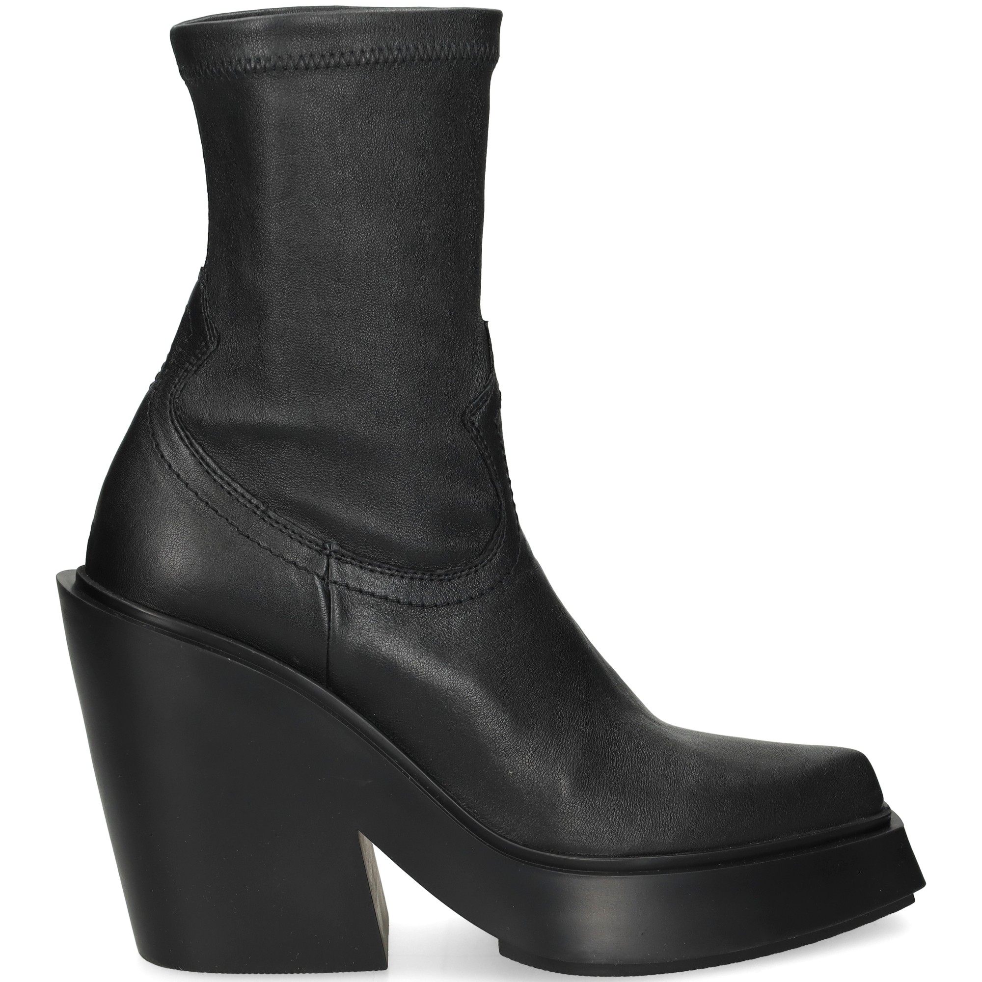 botin-plataforma-piel-negro