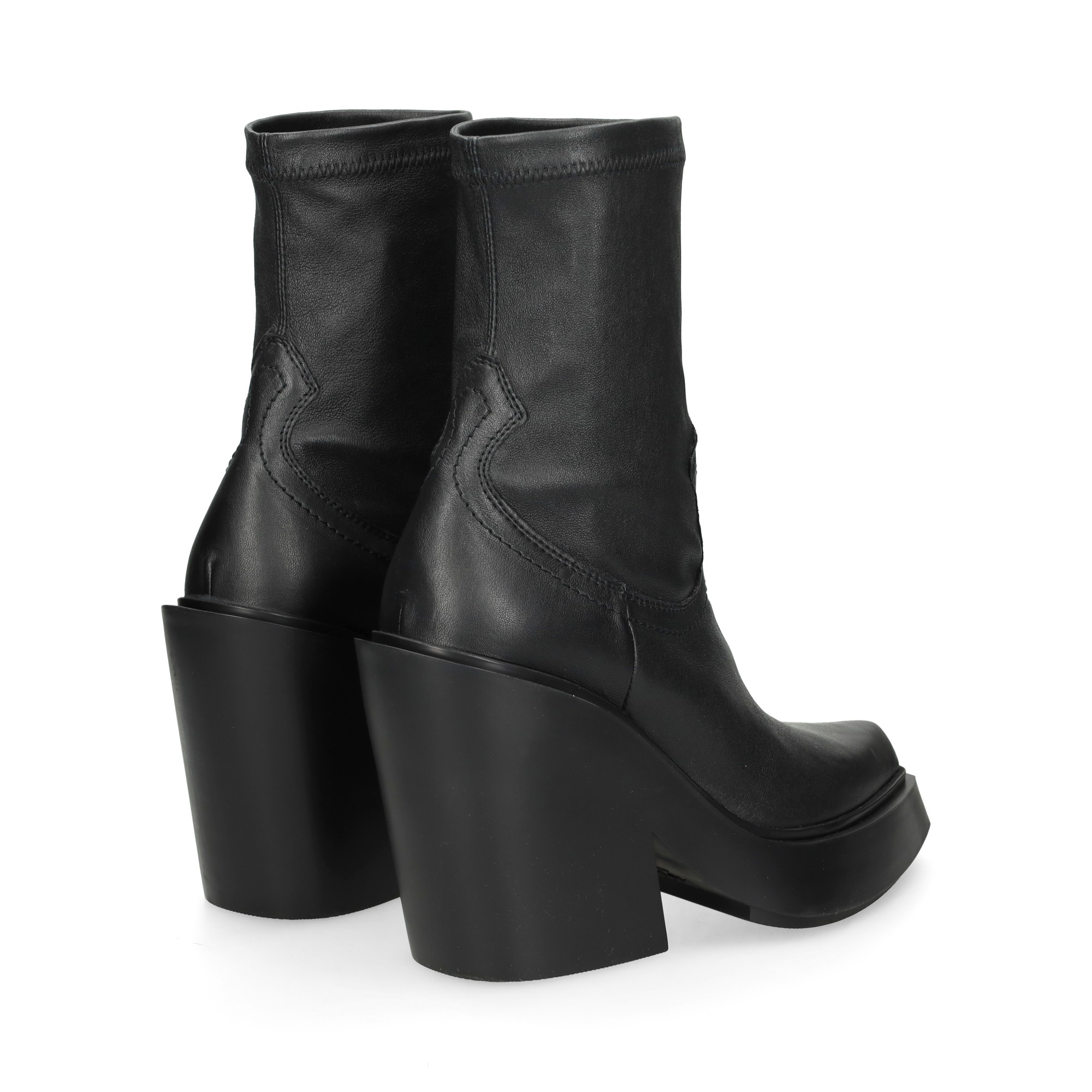 botin-plataforma-piel-negro