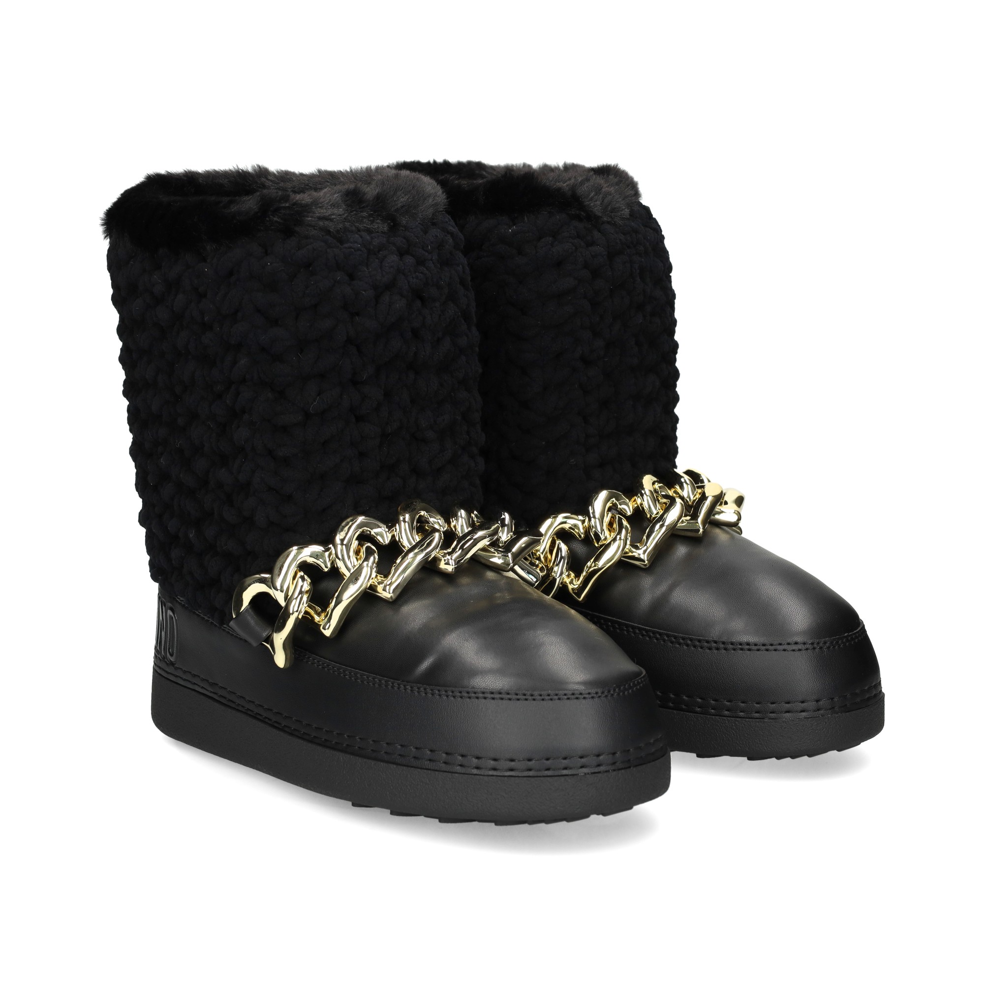 botin-presky-ganchillo-eslabon-negro