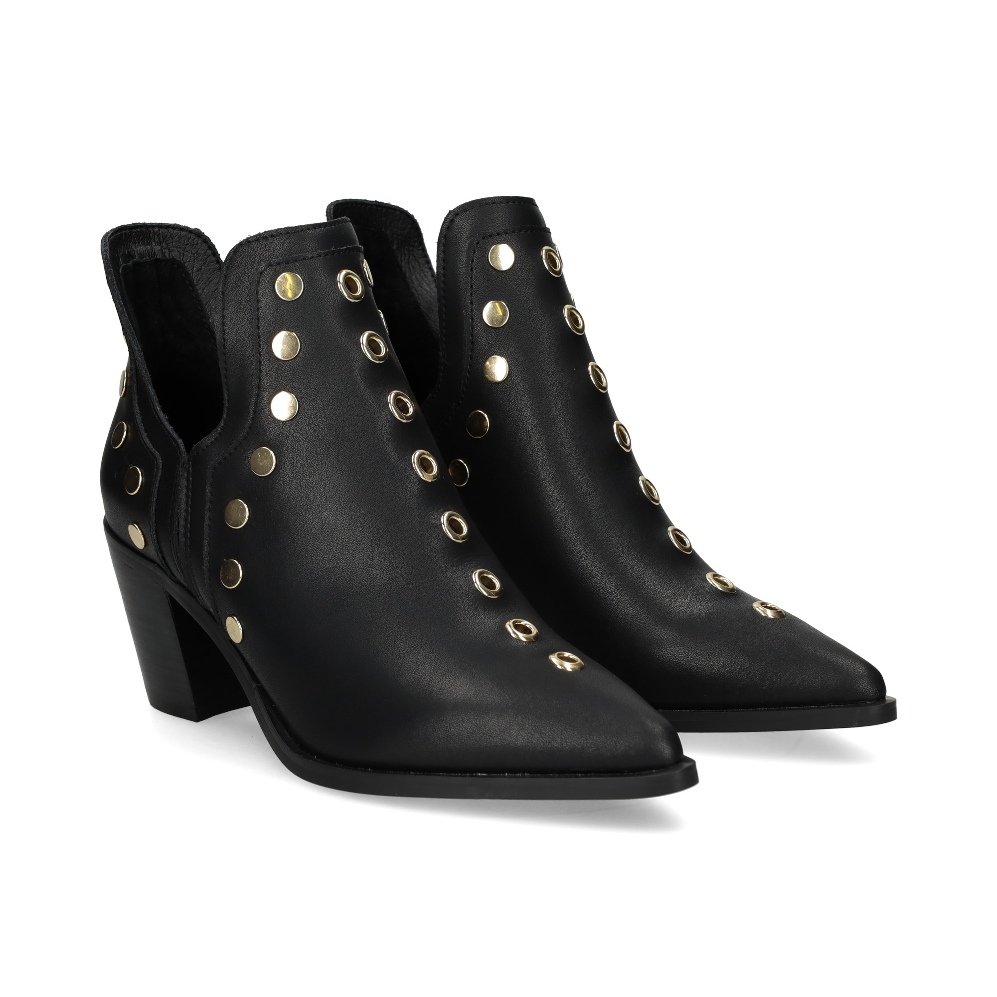 botin-tachas-piel-negro