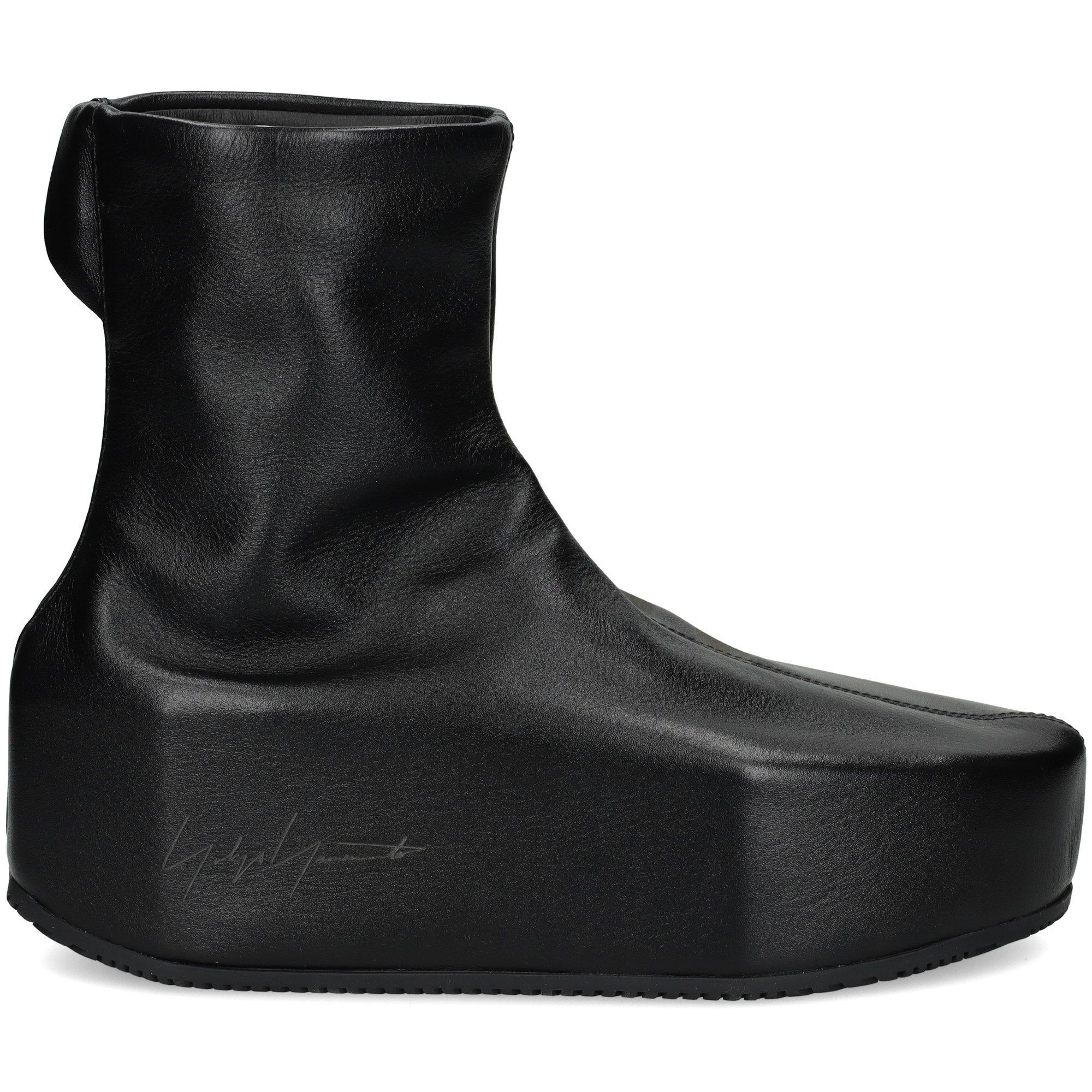 botin-plataforma-piel-negro