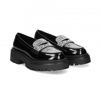 MOCASIN PALA CRISTAL FLORENTIC NEGRO