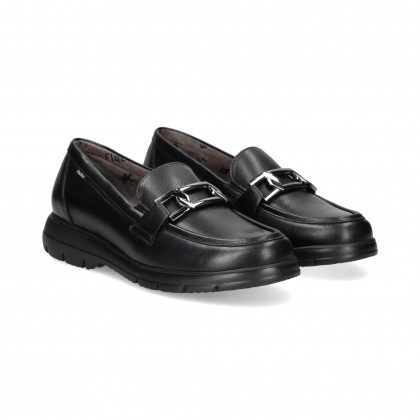 MOCASIN ESLABON PIEL NEGRO