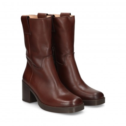 1/2 BOTA PIEL MARRON