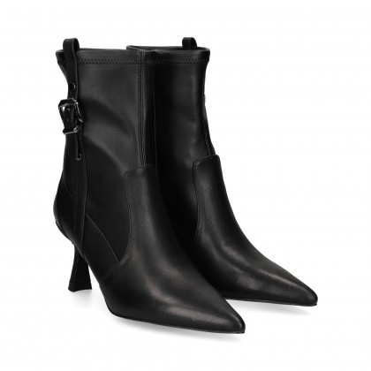 1/2 BOTA PIEL ELASTICA NEGRO