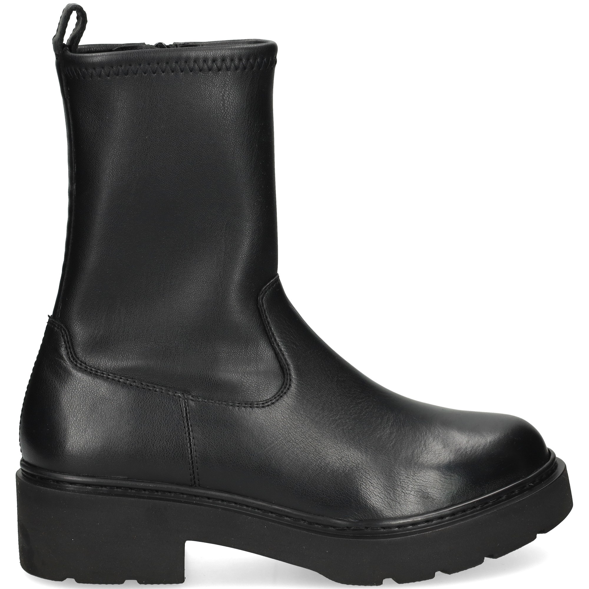 botin-plataforma-piel-negro