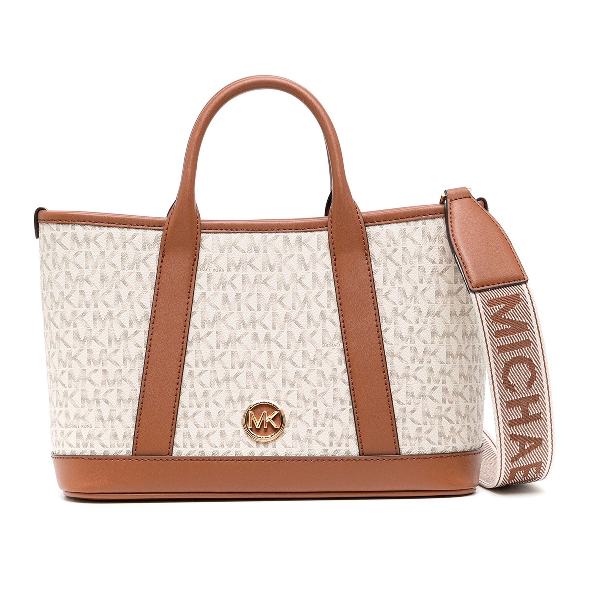 MICHAEL KORS Sac LUISA SM SATCHEL 099 VANILLA LUG