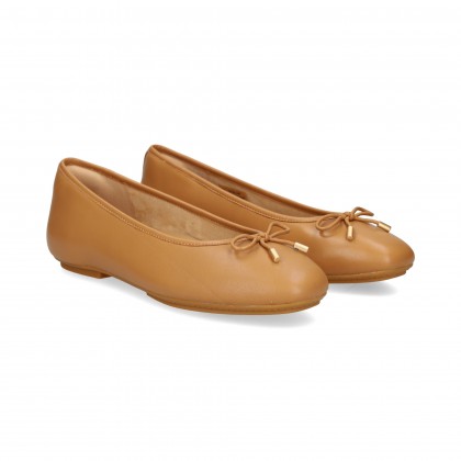 BAILARINA LAZO PIEL BEIGE