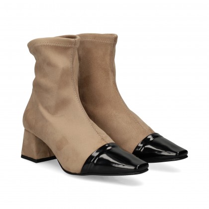 BOTIN PUNTERA CAHROL+ANTE NEGRO+BEIGE