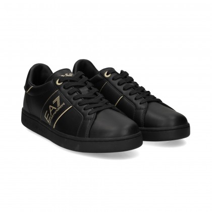 EA7 ORO DEPORTIVO PIEL NEGRO