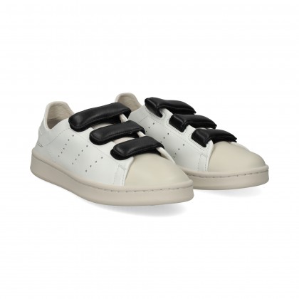 3 VELCROS NEGRO DEP.PIEL BLANCO