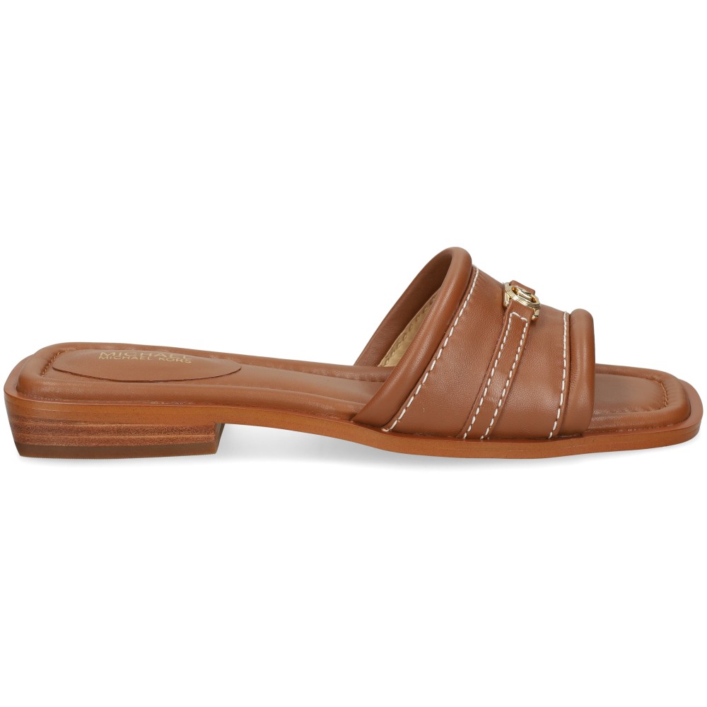 Michael Kors MANDY SLIDE SANDAL Sandalias Planas Mujer - Marrón Talla 7 – imagen 2
