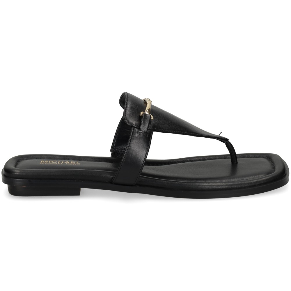 Michael Kors LENA THONG SANDAL Sandalias Planas Mujer - Negro Talla 7 – imagen 2