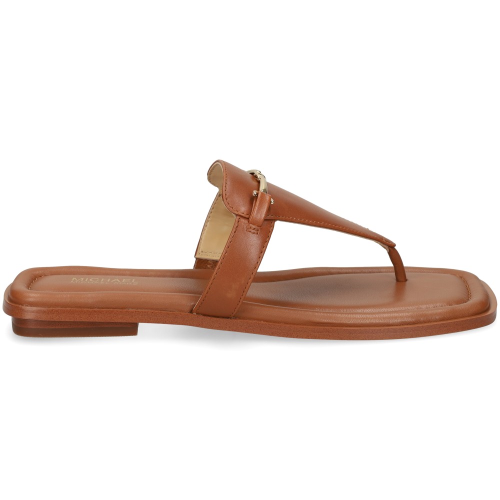 Michael Kors LENA THONG SANDAL Sandalias Planas Mujer - Marrón Talla 7 – imagen 2