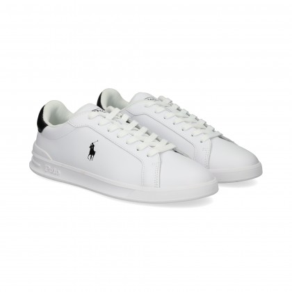 TALON NEGRO DEPORTIVO PIEL BLANCO