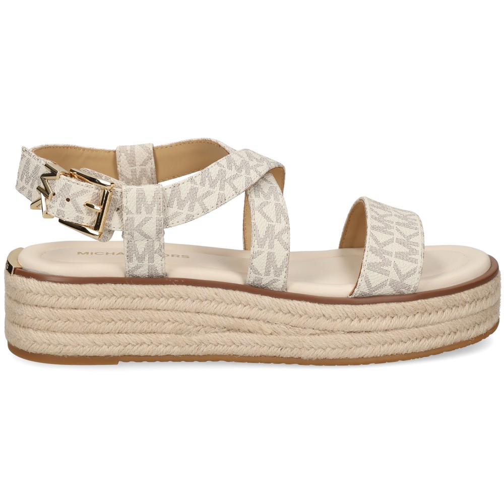 Michael Kors LYNN ESPADRILLE SANDAL Sandalias Con Plataforma Mujer - Blanco Talla 6 – imagen 2