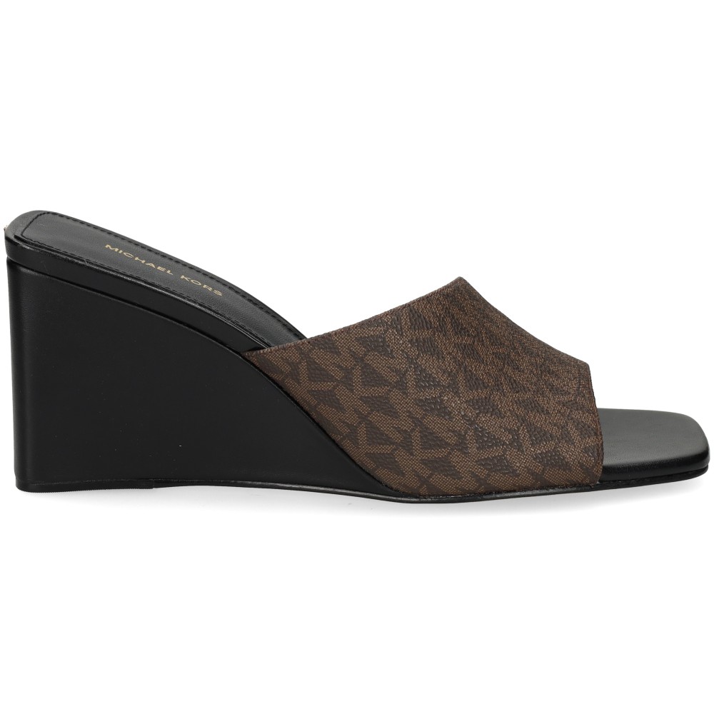 Michael Kors MERRIAM WEDGE Sandalias Cuña Mujer - Marrón Talla 7.5 – imagen 2