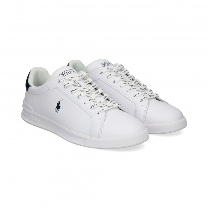 TALON AZUL DEPORTIVO PIEL BLANCO